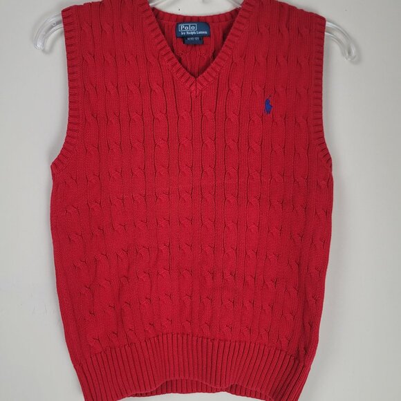 Polo Ralph Lauren Cable Knit Sweater Vest Size M (10-12) - Picture 3 of 9
